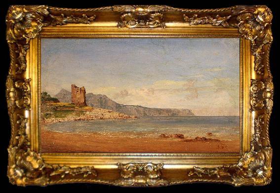framed  Jasper Francis Cropsey View of Capri, ta009-2